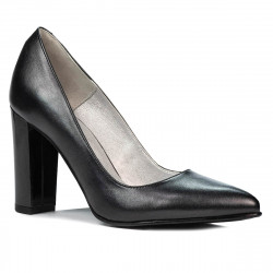 Scarpe eleganti da donna 1261 antracite perlate