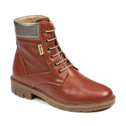 Stivaletti donna 3316 marrone combinato