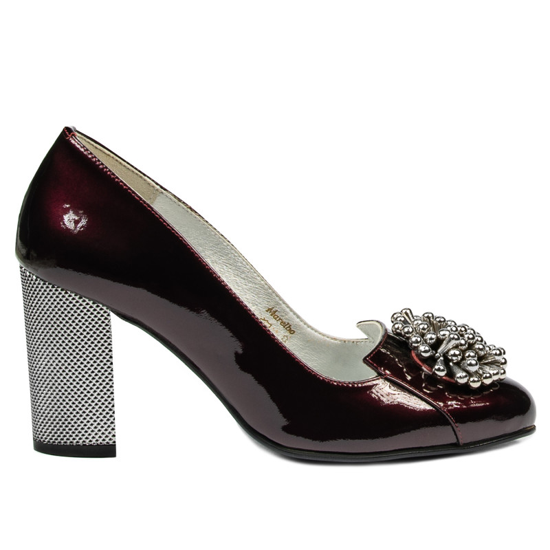 Scarpe eleganti donna 1272 vernice bordeaux