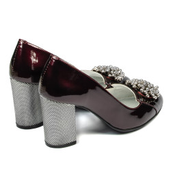 Scarpe eleganti donna 1272 vernice bordeaux