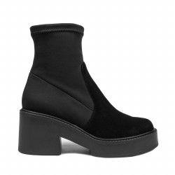 Stivaletti donna 3399 bufo nero combinato