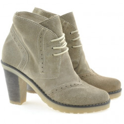 Stivaletti donna 3230 sabbia velluto
