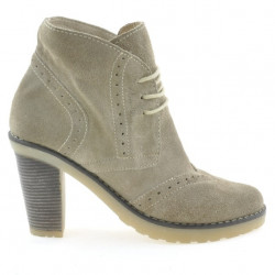 Stivaletti donna 3230 sabbia velluto
