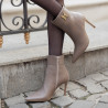 Stivaletti con tacco donna 1400 cappuccino lifestyle