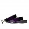 Cintura donna 17-2m vernice viola+nero