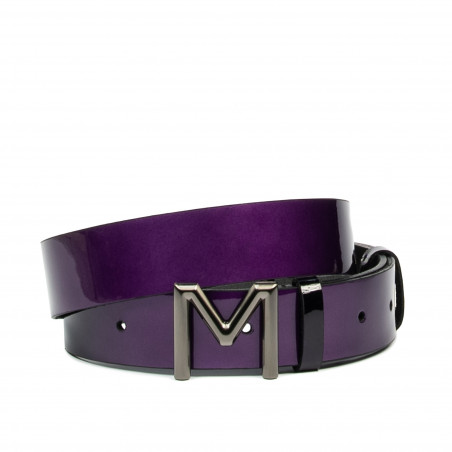 Cintura donna 17-2m vernice viola+nero