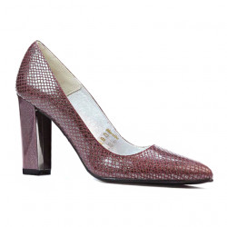 Scarpe eleganti donna 1261 pitone bordeaux