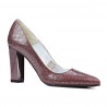 Scarpe eleganti donna 1261 pitone bordeaux