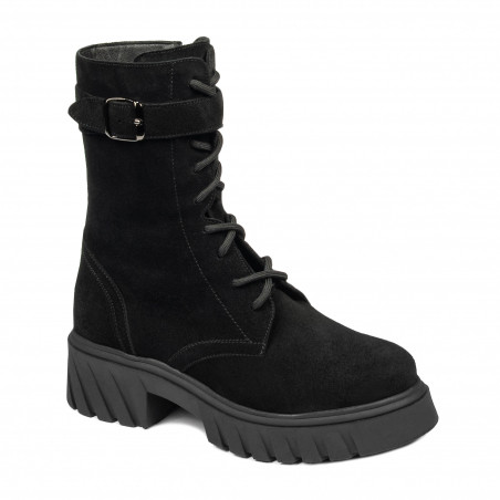 Stivaletti donna 3401 nabuk nero