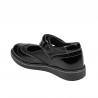 Scarpe per bambini piccoli 56c in vernice nera combinata