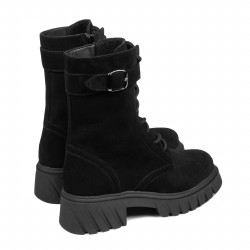 Stivaletti donna 3401 nabuk nero