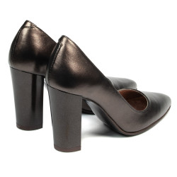 Scarpe eleganti donna 1261 marrone perla