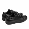 Scarpe sportive adolescenti 369sc nero velcro