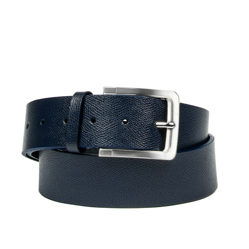 Cintura uomo 34b blu safiano