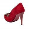 Scarpe eleganti donna 1279 rosso antilope