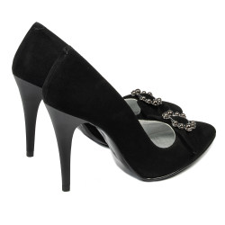 Scarpe eleganti donna 1279 nero antilope
