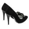 Scarpe eleganti donna 1279 nero antilope
