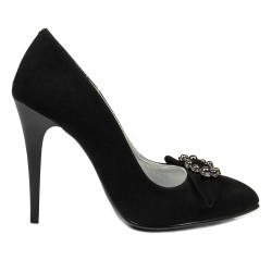 Scarpe eleganti donna 1279 nero antilope