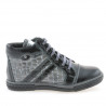 Stivaletti bambini 3213 vernice nera+grigio