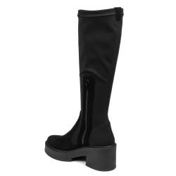 Stivali donna 3404 bufalo nero combinato
