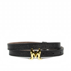 Cintura donna 42mc nero caviale