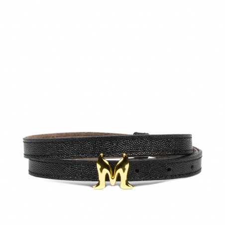Cintura donna 42mc nero caviale