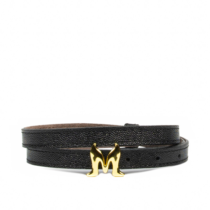 Cintura donna 42mc nero caviale