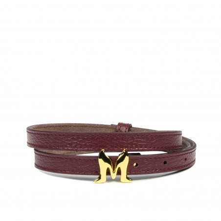 Cintura donna 42cm bordeaux