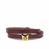 Cintura donna 42cm bordeaux