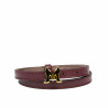 Cintura donna 42cm bordeaux