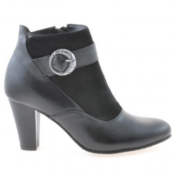 Stivaletti donna 1123 nero combinato