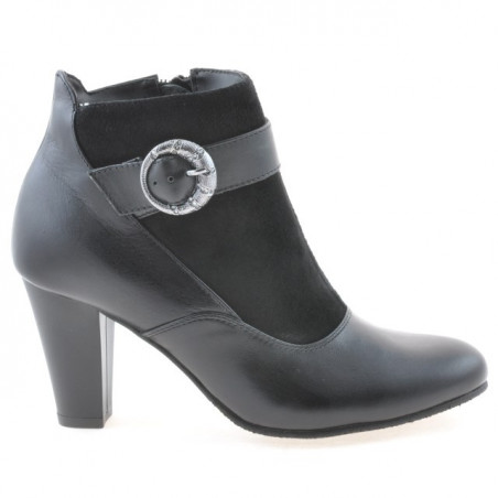 Stivaletti donna 1123 nero combinato
