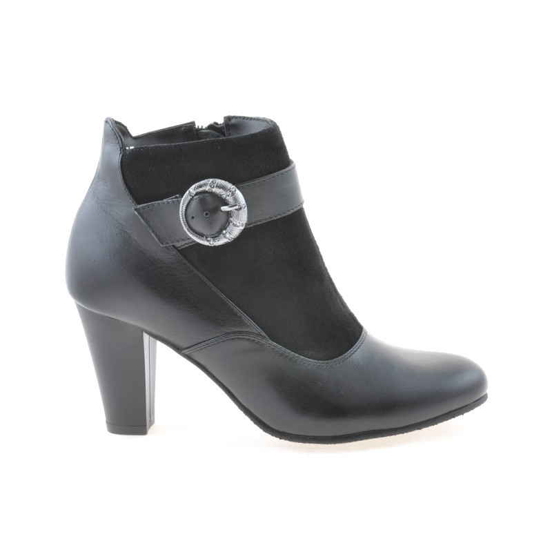Stivaletti donna 1123 nero combinato