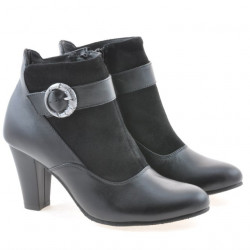 Stivaletti donna 1123 nero combinato