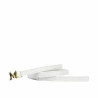 Cintura da donna 42cm coccodrillo bianco