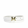 Cintura da donna 42cm coccodrillo bianco