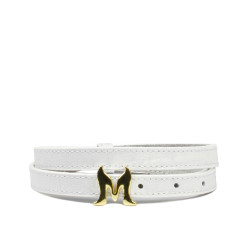 Cintura da donna 42cm coccodrillo bianco