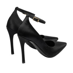 Scarpe eleganti donna 1311 raso nero