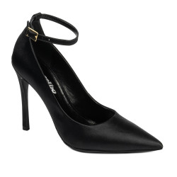 Scarpe eleganti donna 1311 raso nero