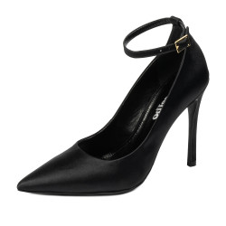 Scarpe eleganti donna 1311 raso nero
