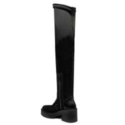 Stivali donna 3405 bufallo nero combinato