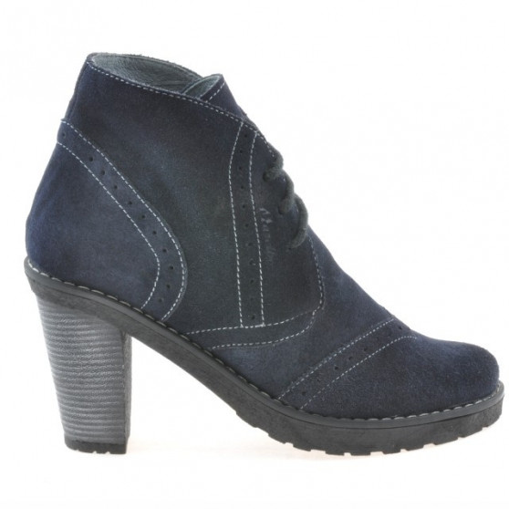 Stivaletti donna 3230 indaco velluto