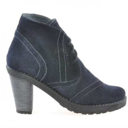 Stivaletti donna 3230 indaco velluto