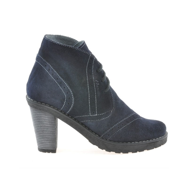 Stivaletti donna 3230 indaco velluto