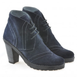 Stivaletti donna 3230 indaco velluto