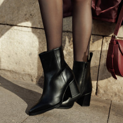 Stivaletti con tacco donna 1401 nero lifestyle