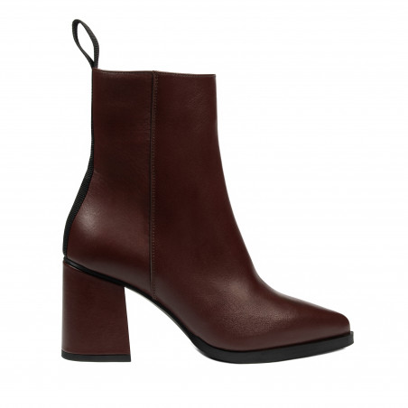 Stivaletti con tacco donna 1401 marrone