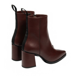 Stivaletti con tacco donna 1401 marrone