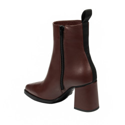 Stivaletti con tacco donna 1401 marrone
