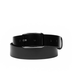 Cintura uomo 75b nero lucido